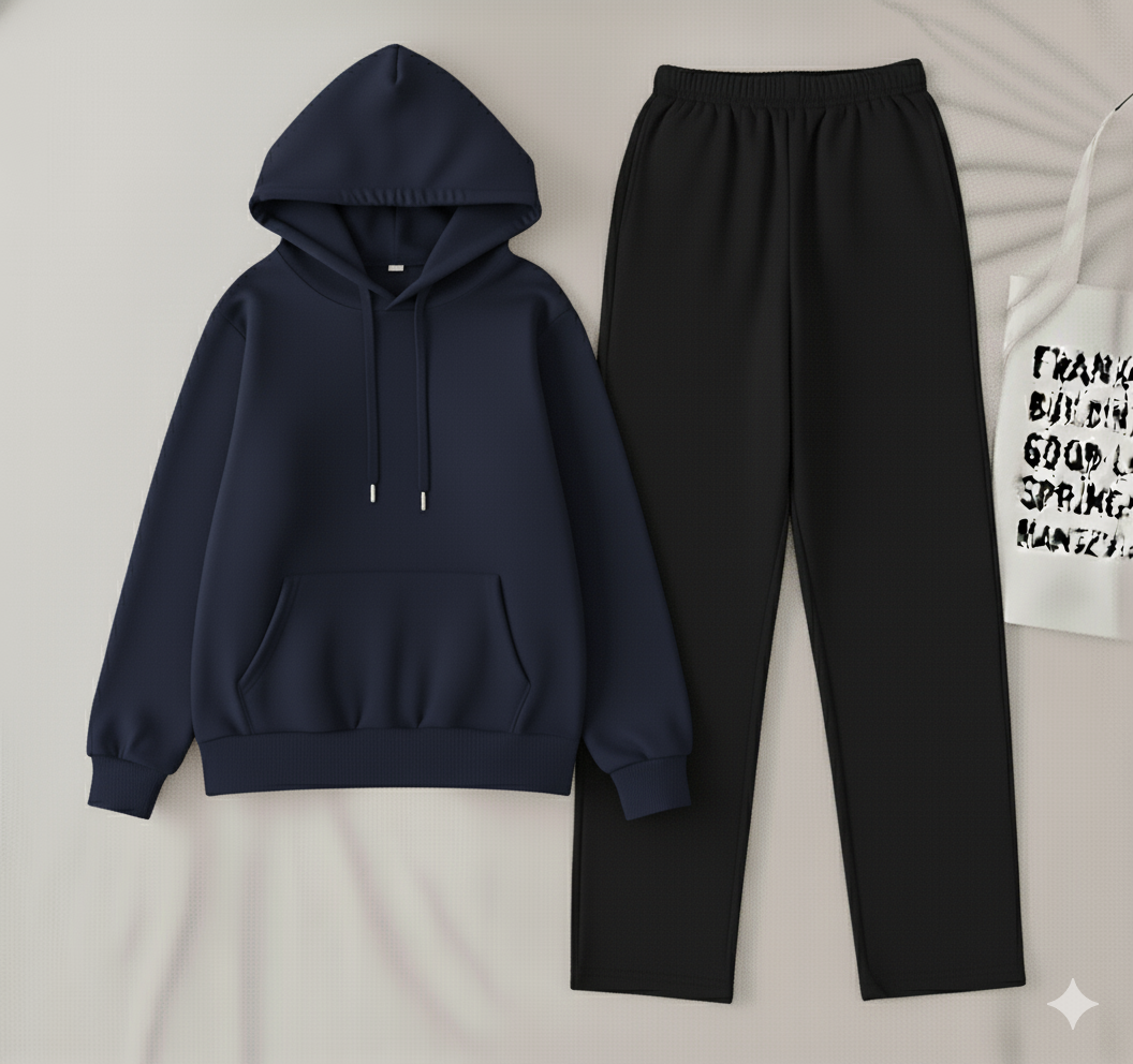 Navy Blue hoodie & black hoodie